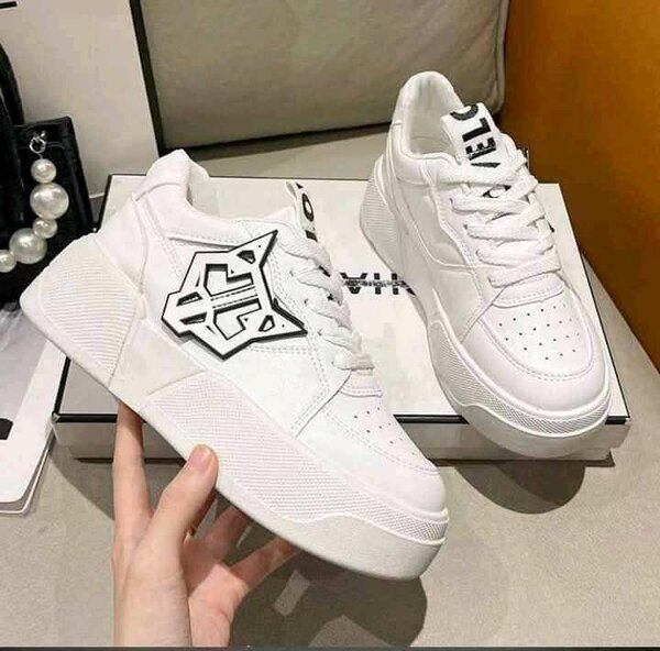 Baskets unisex en cuir style urbain