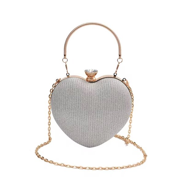 Heart shape clutch