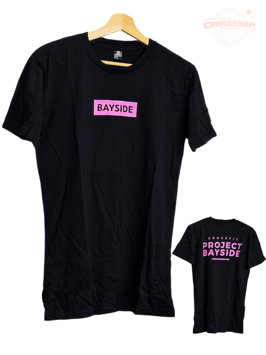 T-shirt noir unisexe Bayside