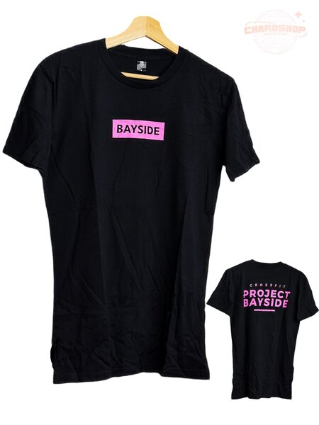 T-shirt noir unisexe Bayside