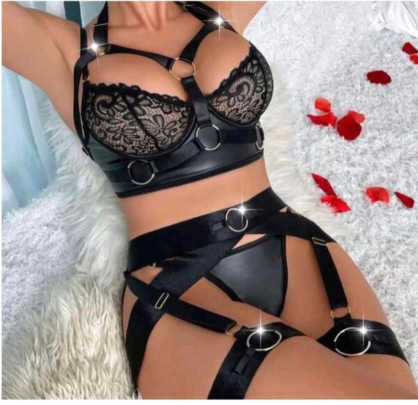 Ensemble lingerie sexy noir