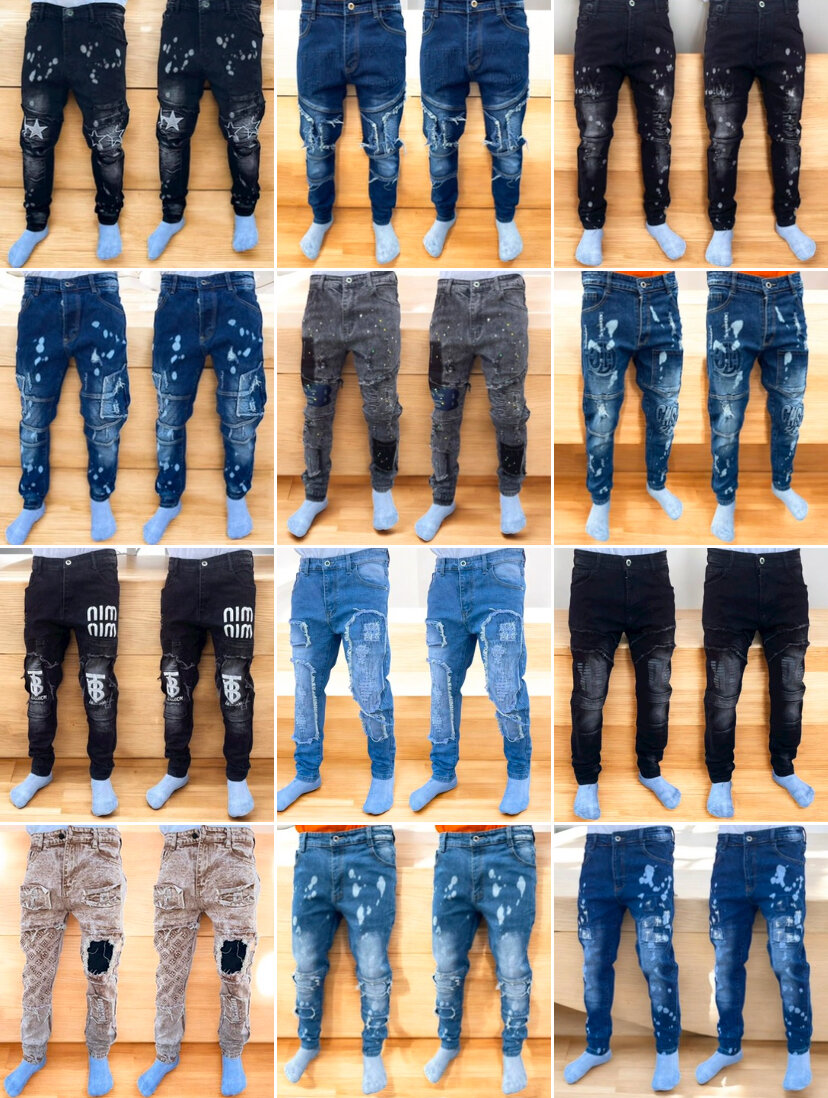 Jean Destroyed Homme Mode