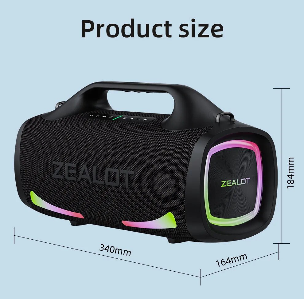 Enceinte Bluetooth Puissante ZEALOT