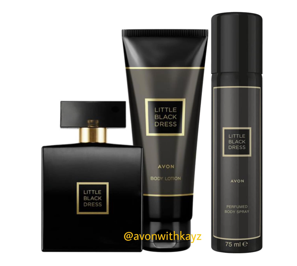 Avon Little black dress set 3pc