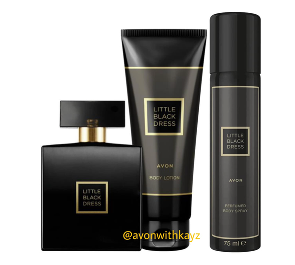 Avon Little black dress set 3pc