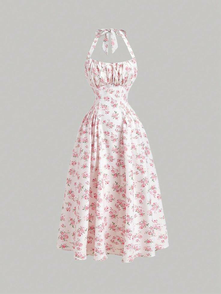 Robe vintage fleurie été