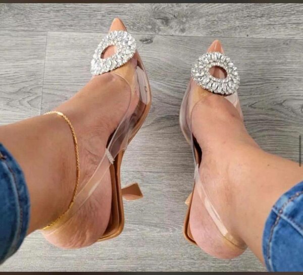 Demie talon transparente