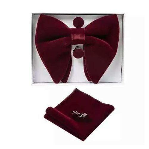 Noeud papillon velours bordeaux