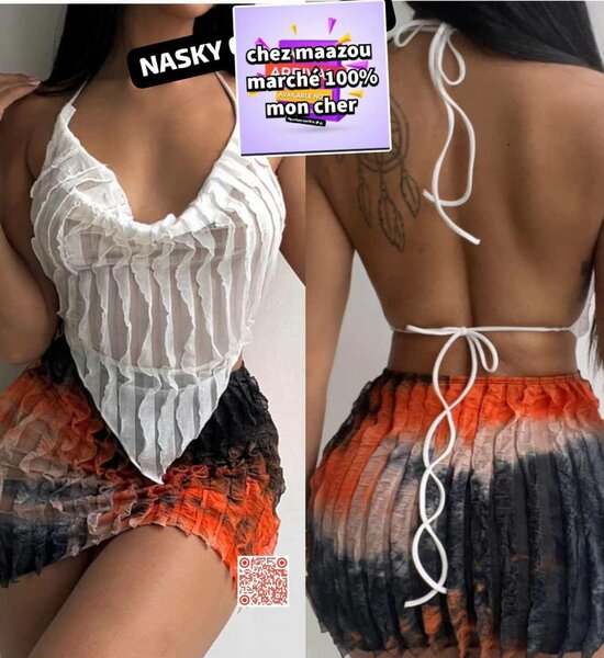 Ensemble dos nu élégant