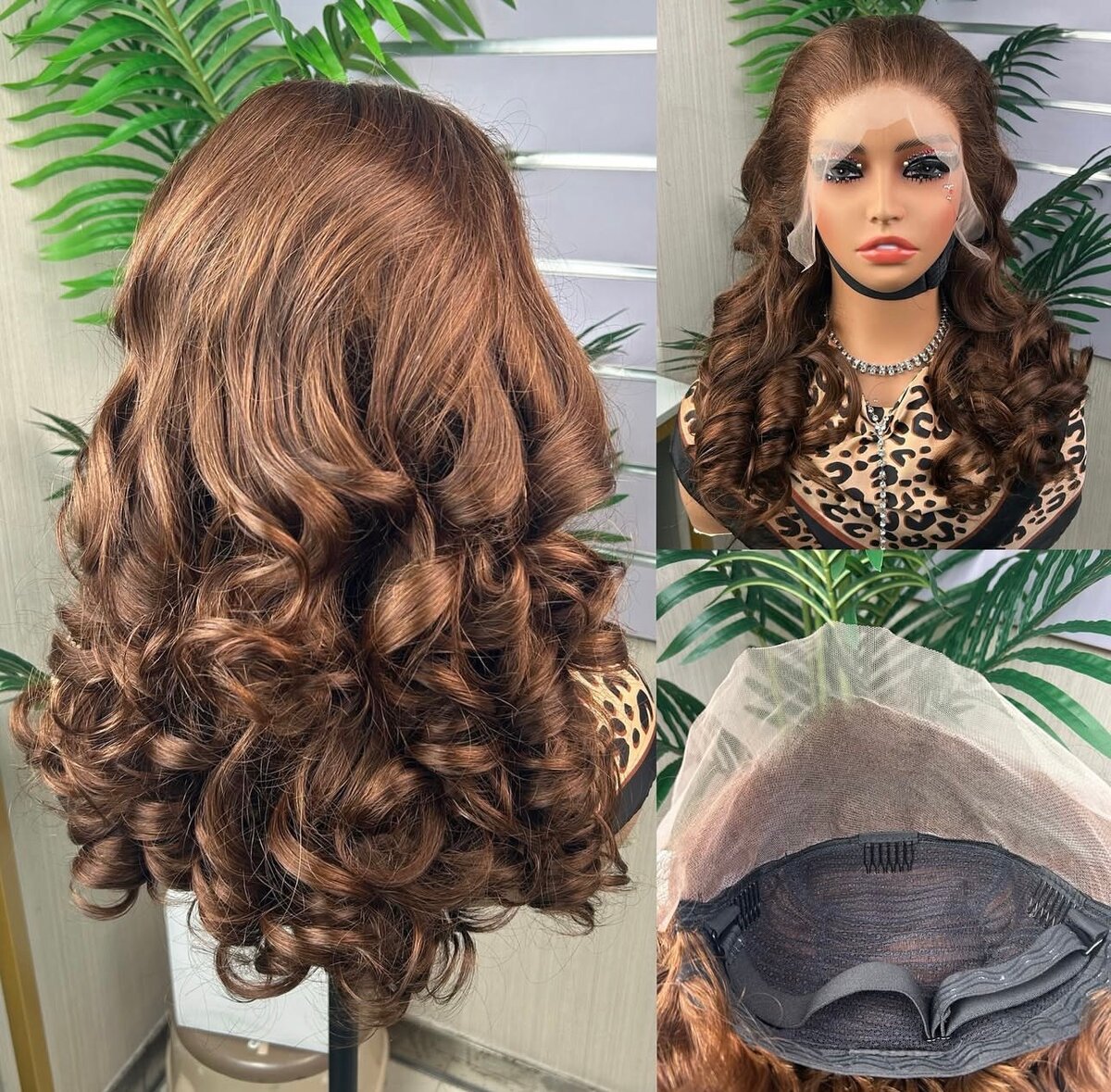 Perruques rebondies frontal 18