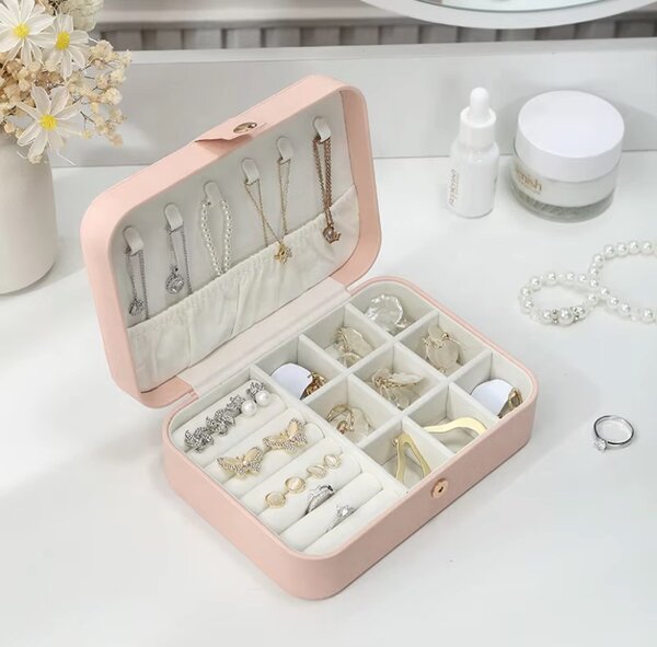 Boîte à bijoux en cuir multico