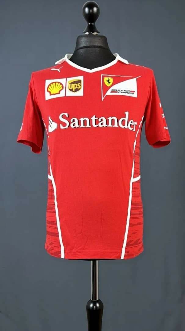 Original thrift puma x scuderia Ferrari polo t-shirt UPS F1