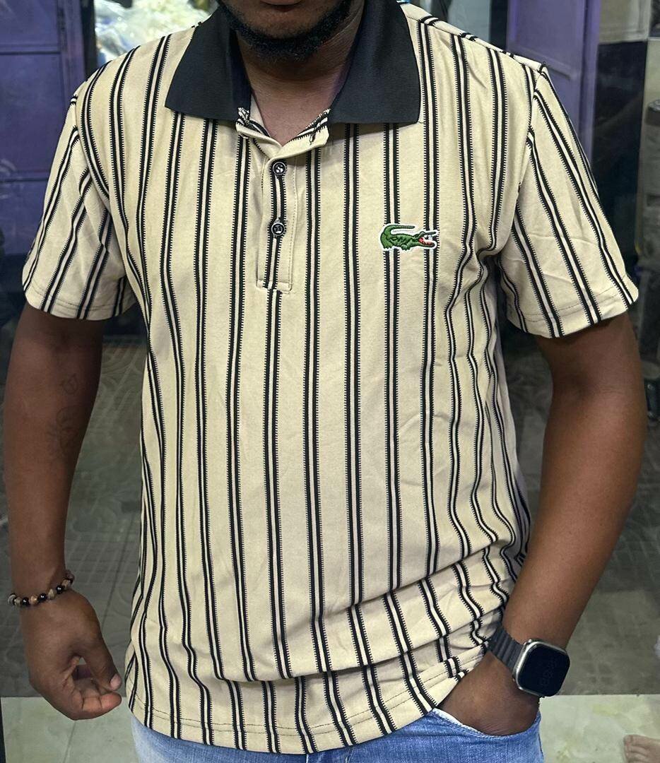 Polo rayé pour homme élégant