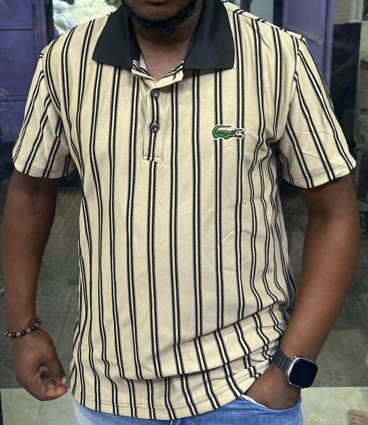 Polo rayé pour homme élégant