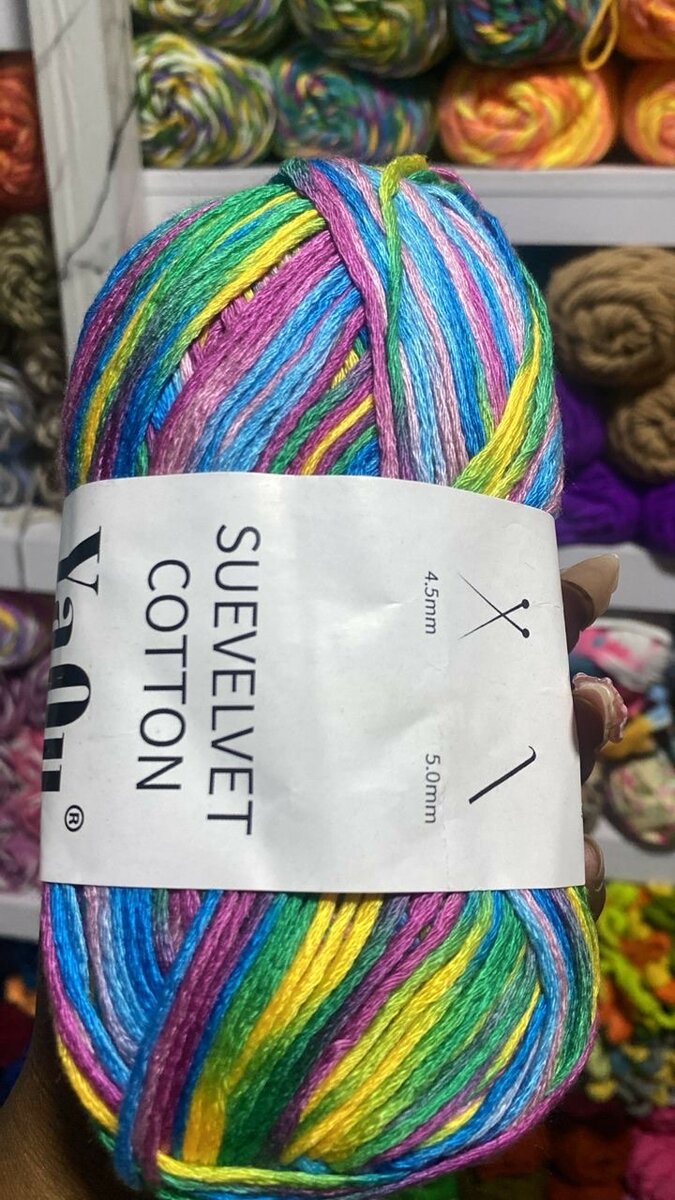 Suevelvet cotton yarn