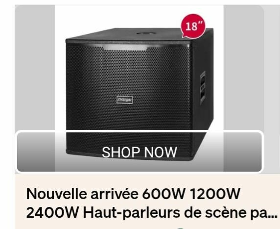 Système d'enceintes professionnel