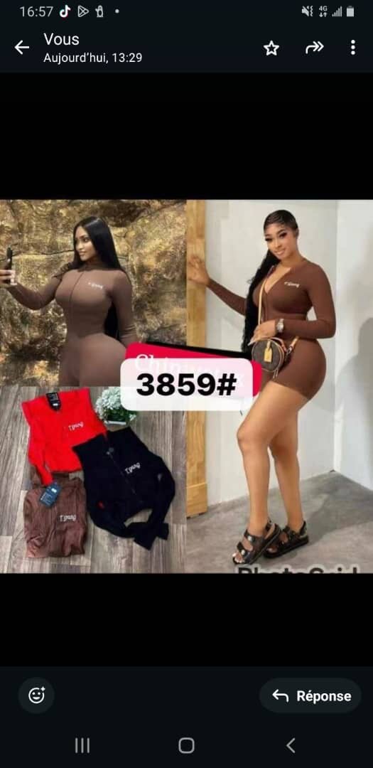 Ensemble court moulant femme