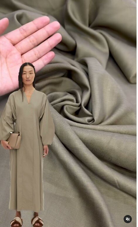 Красивая дышащая льняная ткань для пошива одежды