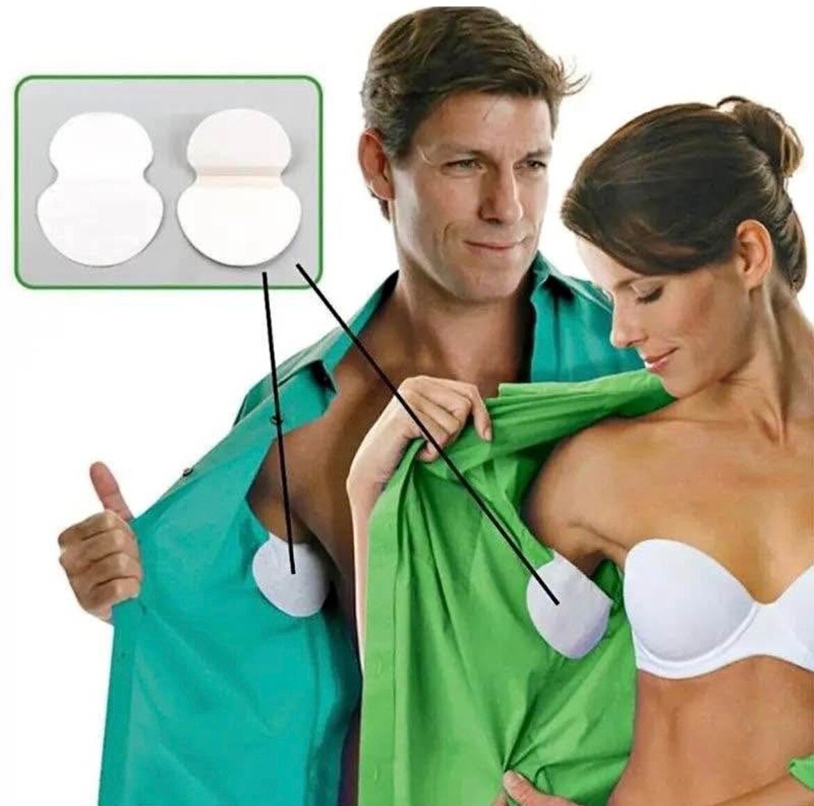 Coton aisselle anti-transpirant