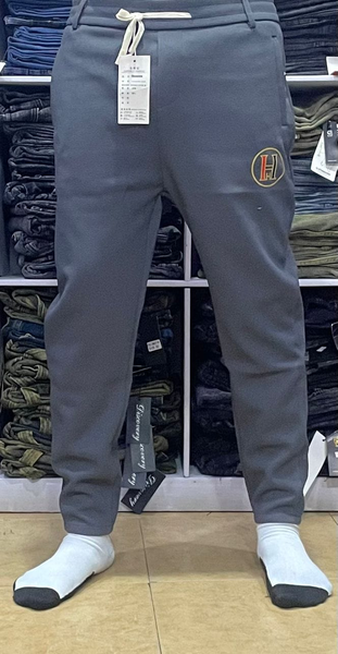 baggy pants blue with white drawstring