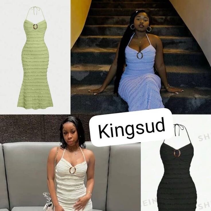 Robe évasée à volants élégante