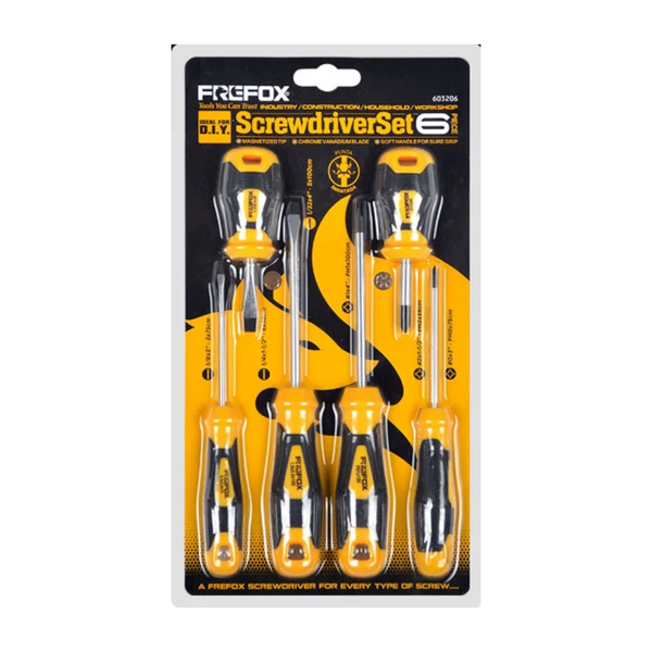 FREFOX Set de Tournevis 6 Pièces
