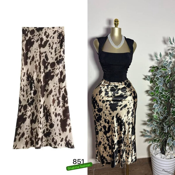 Jupe Longue Léopard Élégante