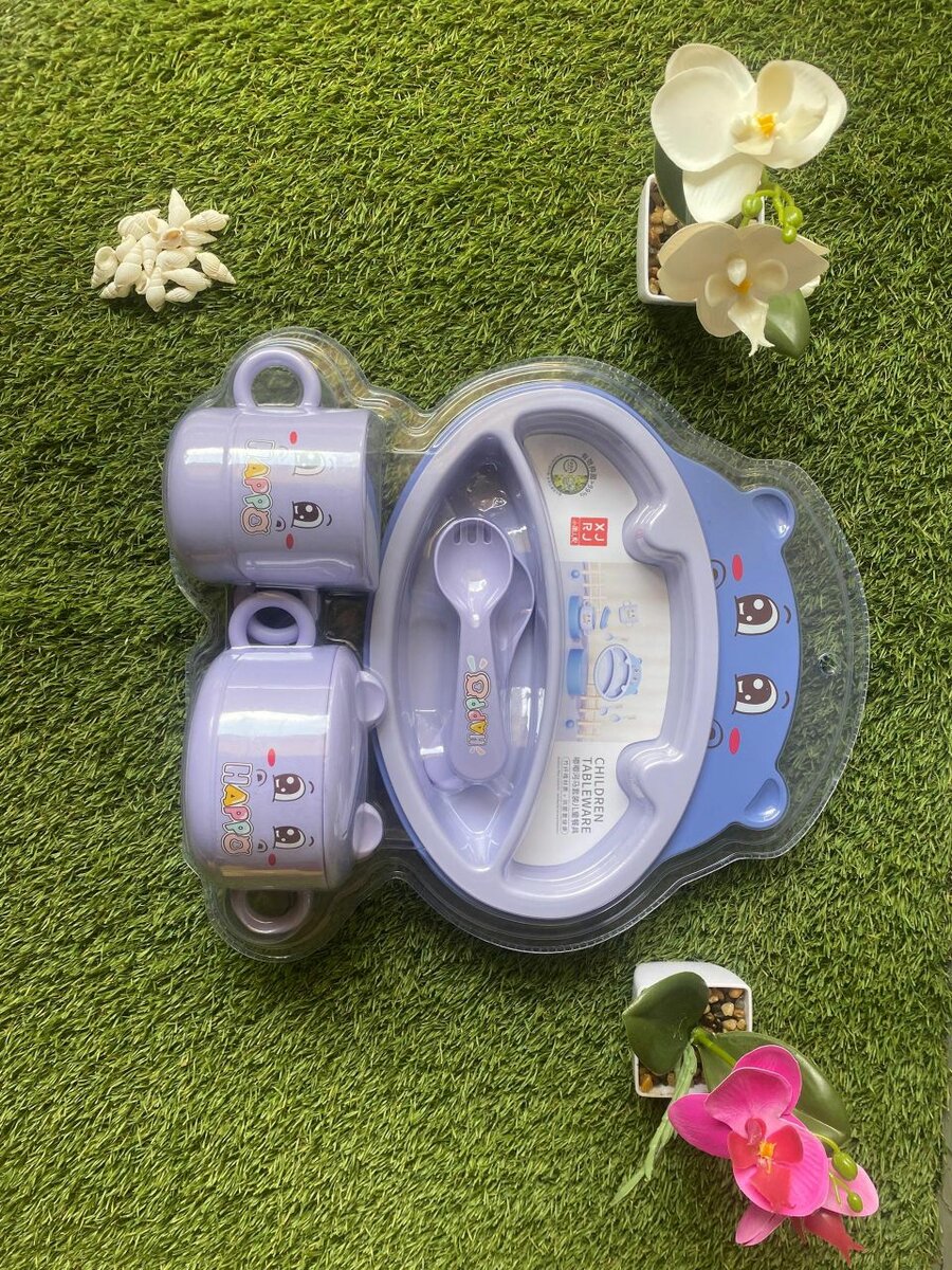 Set vaisselle enfant coloré