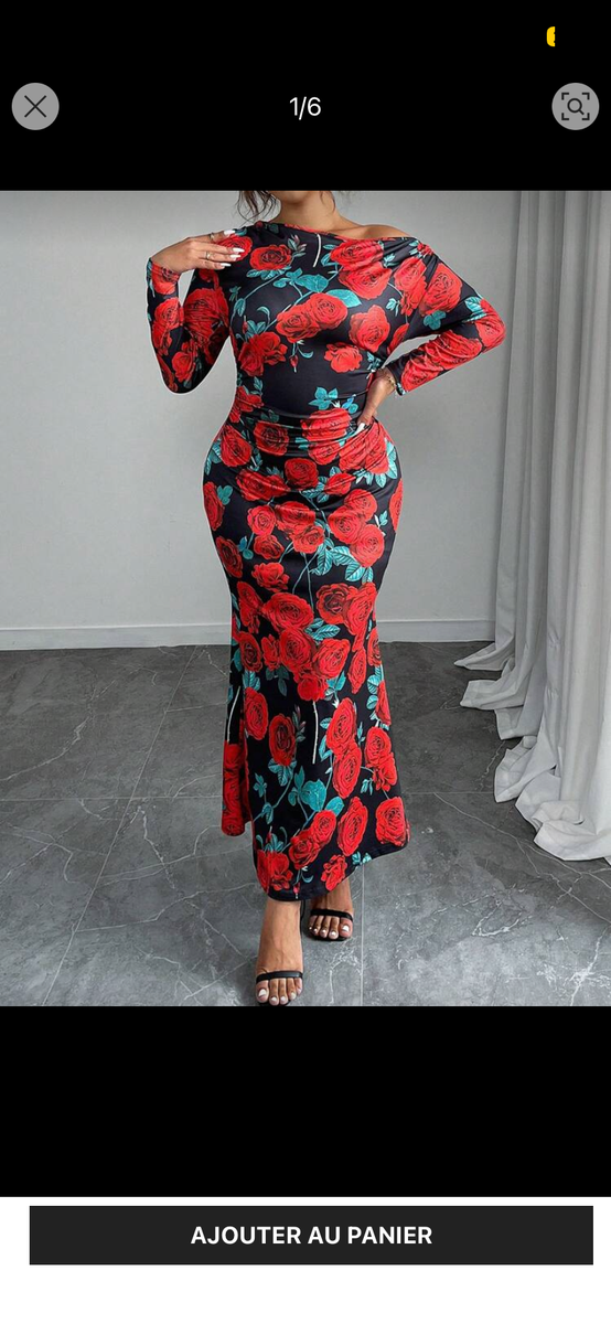 Robe Maxi Élégante Fleurie