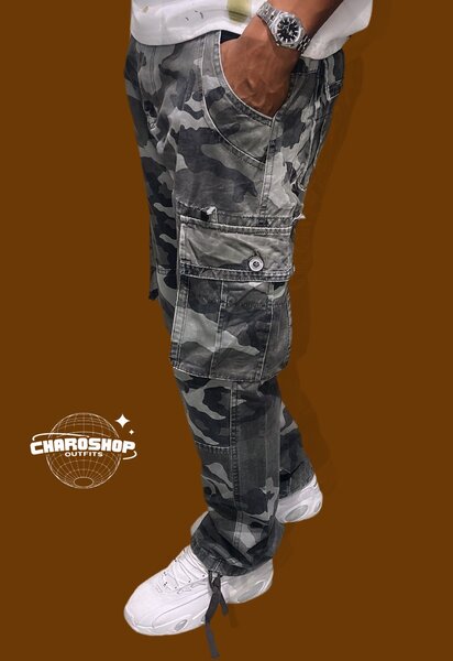 Pantalon Cargo treillis