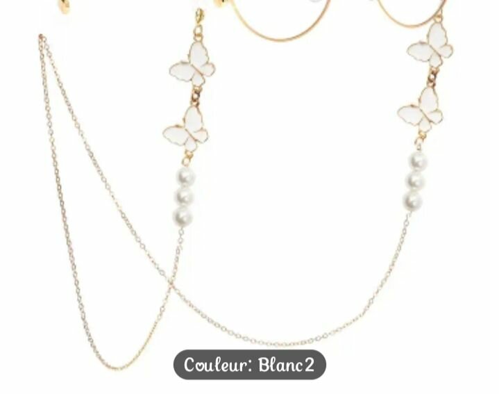 Chaine Lunettes Papillon Élégant