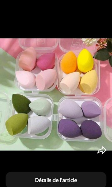 Éponges de maquillage en forme de poire