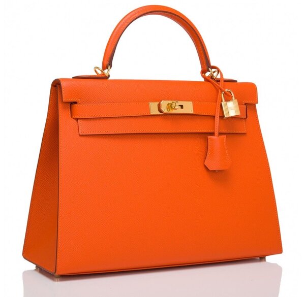 Hermes Kelly orange bag