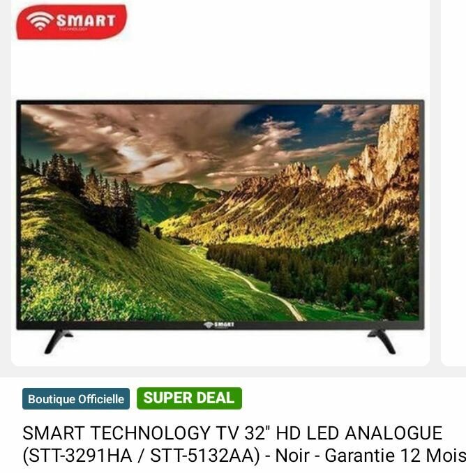 Téléviseur SMART 32" HD LED