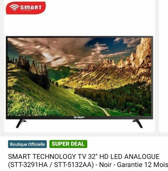 Téléviseur SMART 32" HD LED