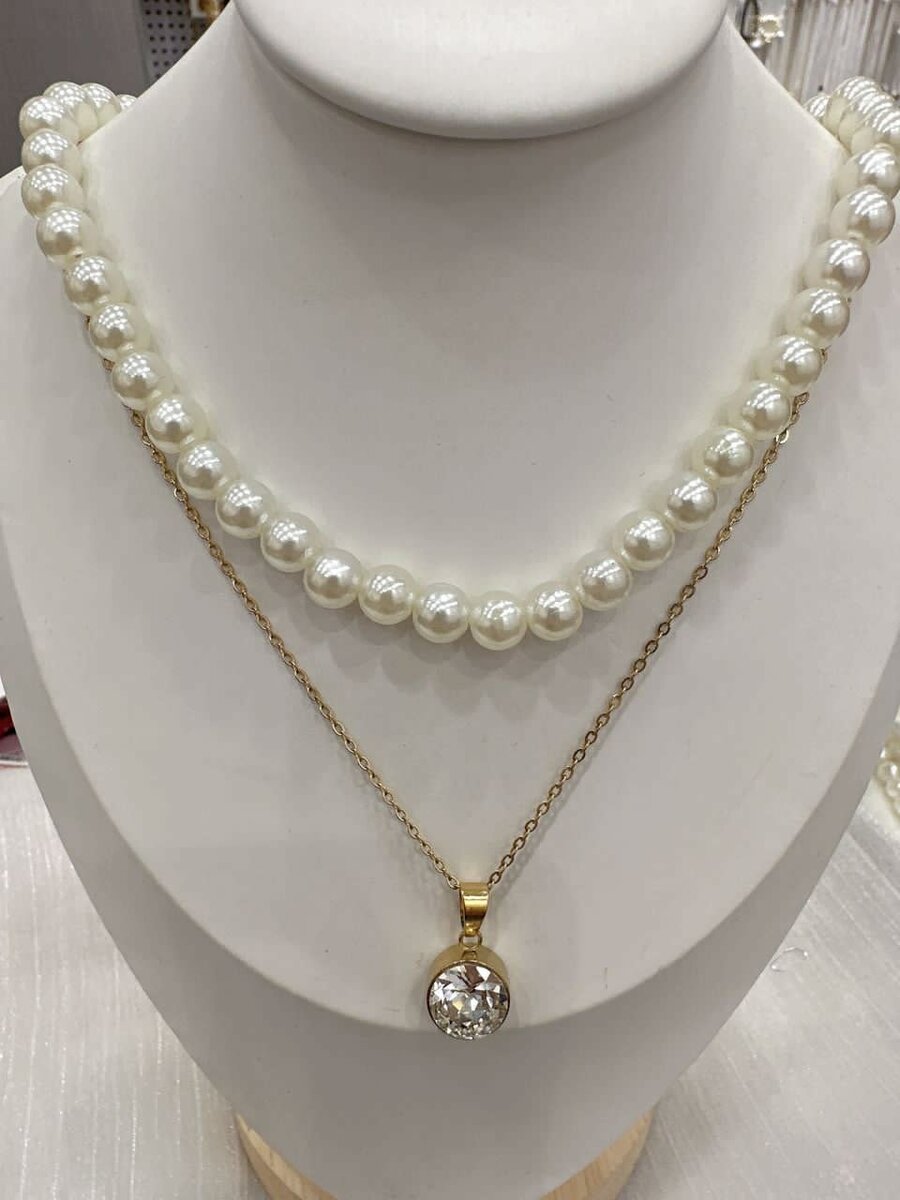 2 in 1 fashion necklace