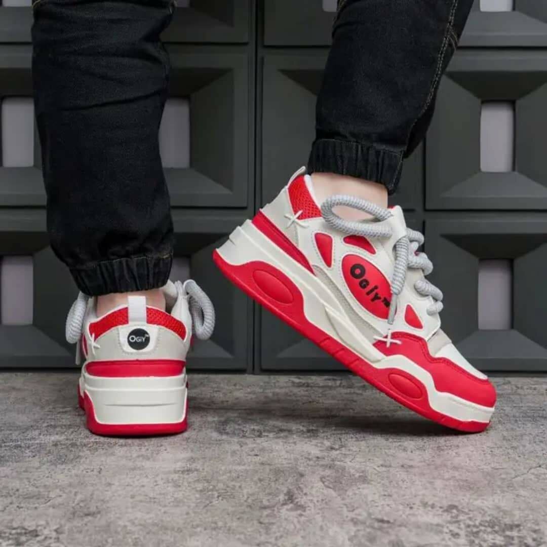 Baskets rouges tendance pour enfants