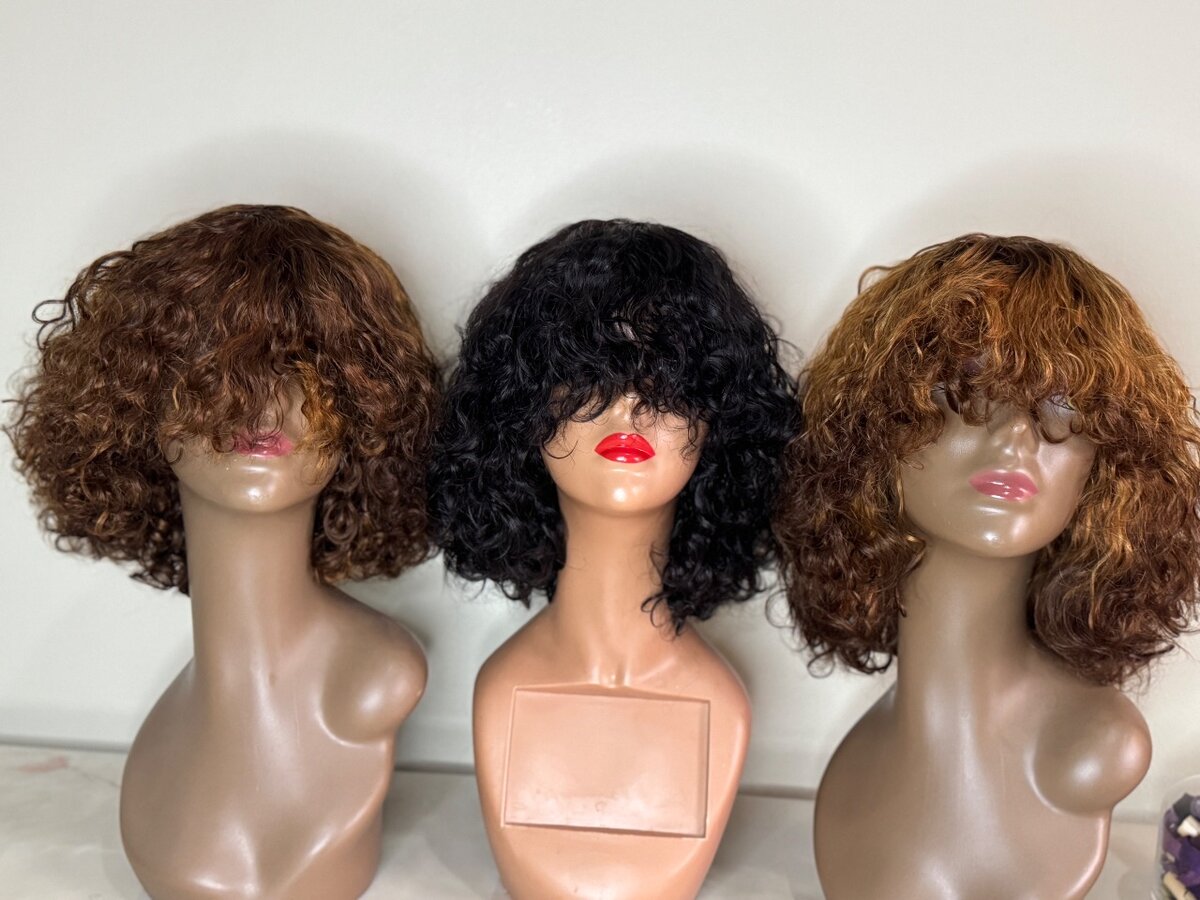 Waterwave Fringe Hair Goldess Crown