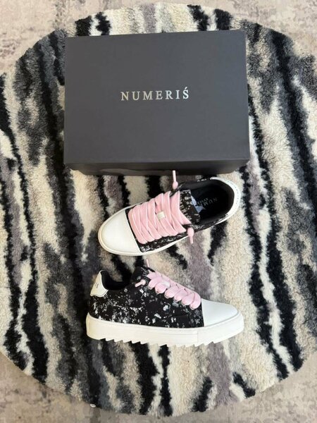 NUMERIŠ Baskets Femme - Noir et Rose