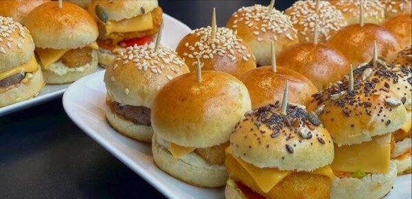 Mini Burgers Assortis Variés