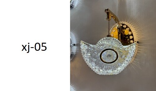 Appliques murales cristal