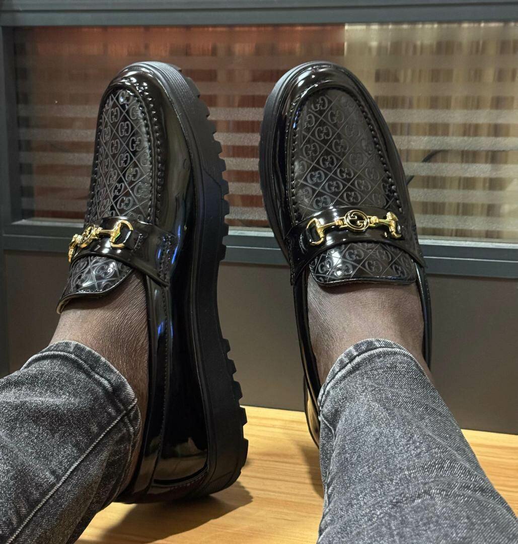 Mocassins GUCCI en cuir homme