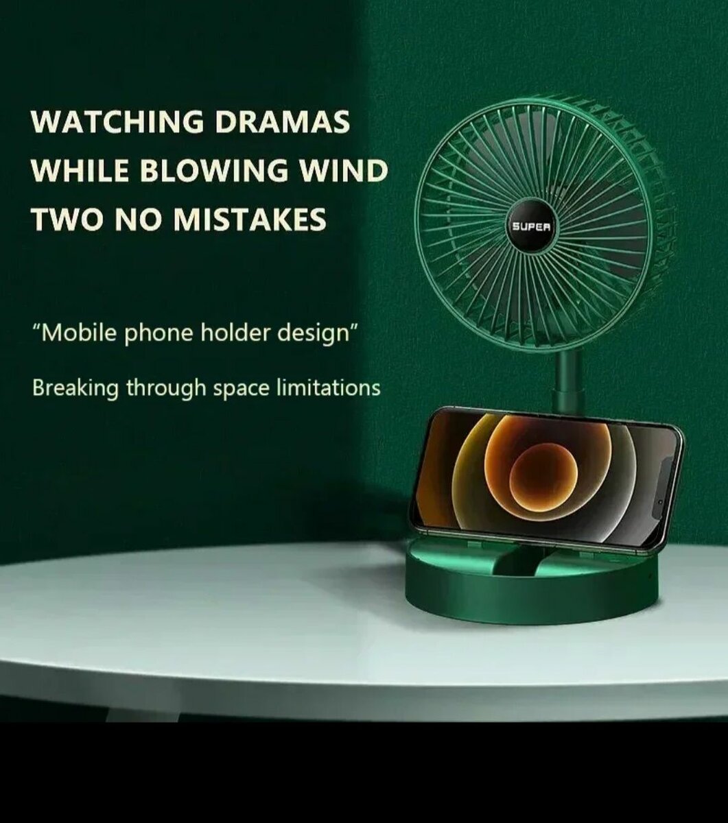 TELESCOPIC FOLDING FAN