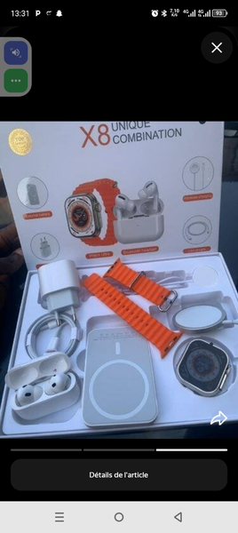 Montre intelligente X8 avec SIM et 5G