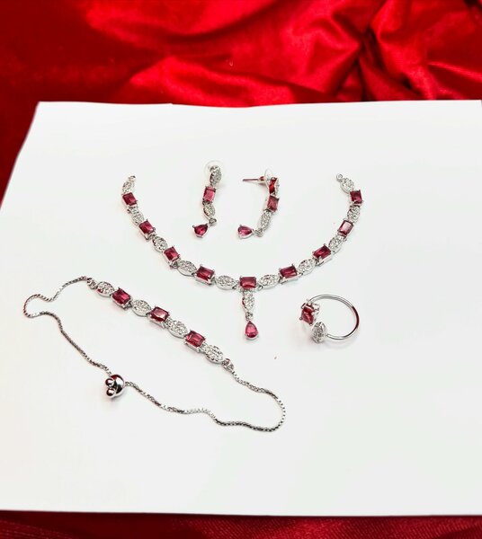 American Diamond 1 karat combo set