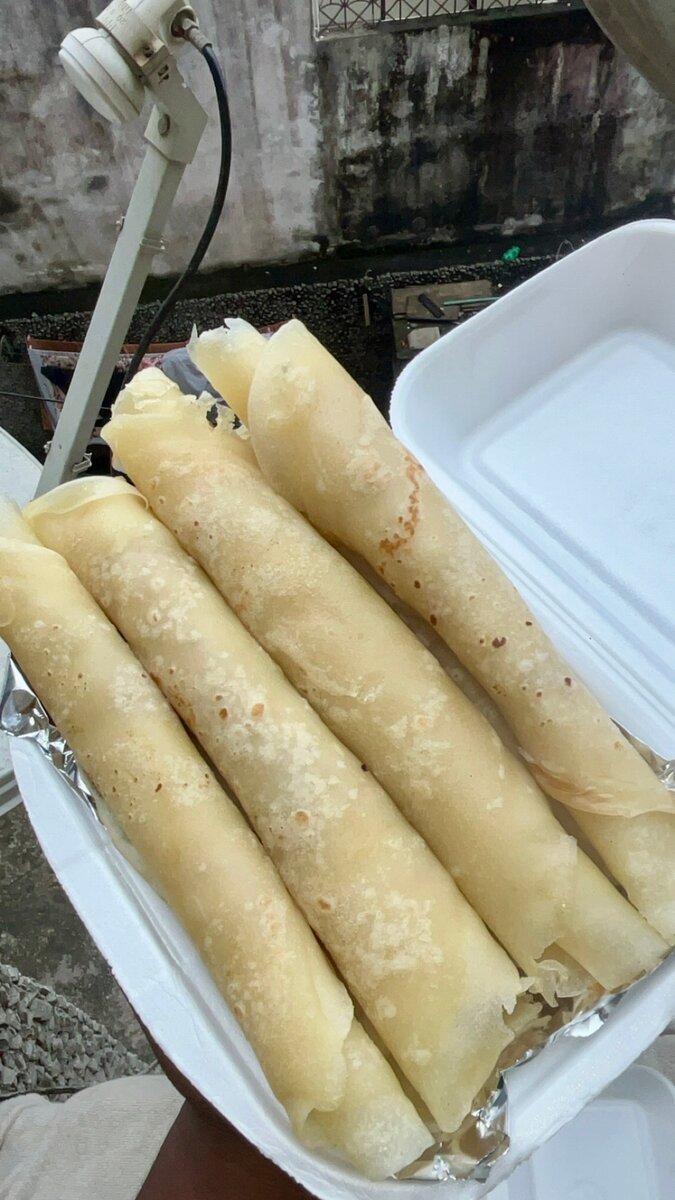 Crêpes roulées chocolat