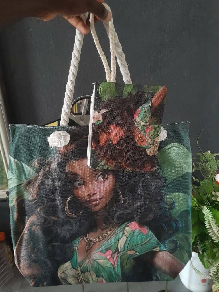 Sac cabas avec pochette