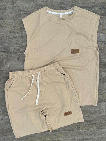 Set sport beige pour homme