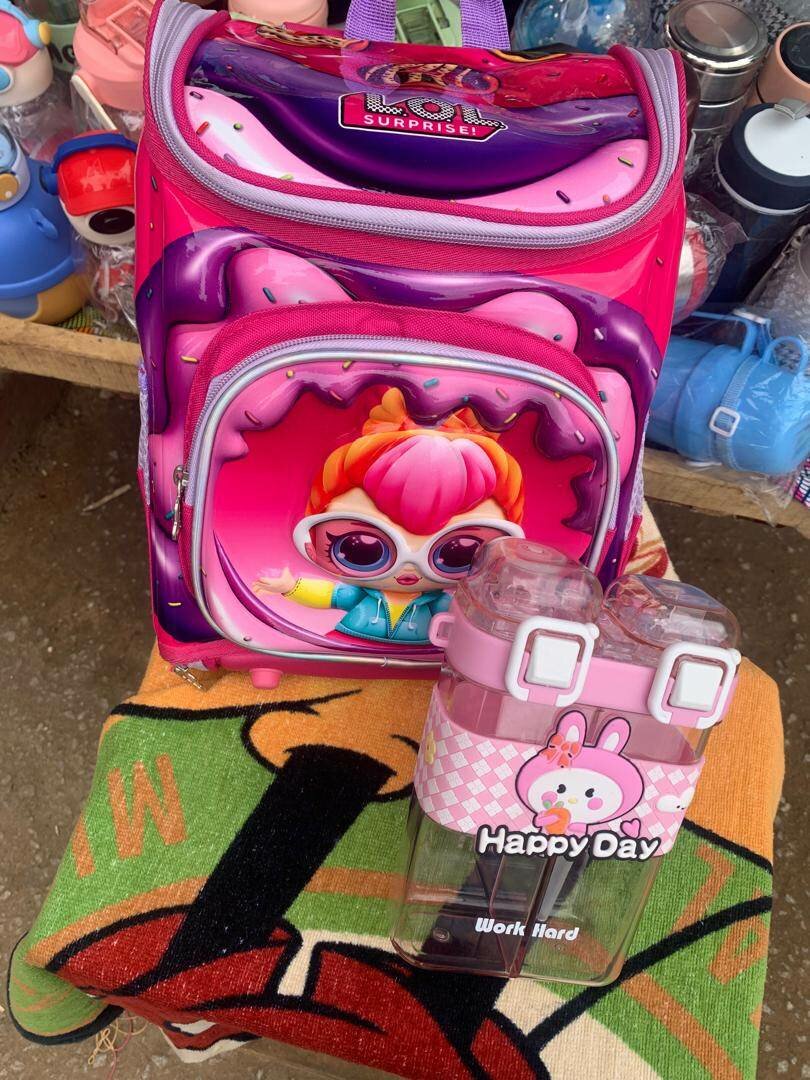 Kids Cartoon Backpack Set