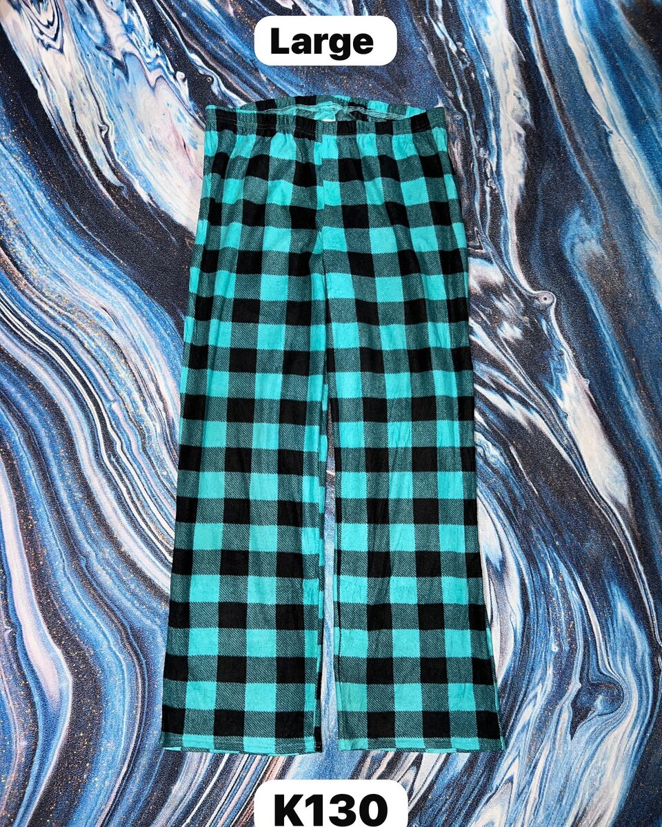 Women's cozy checkered pajama pants